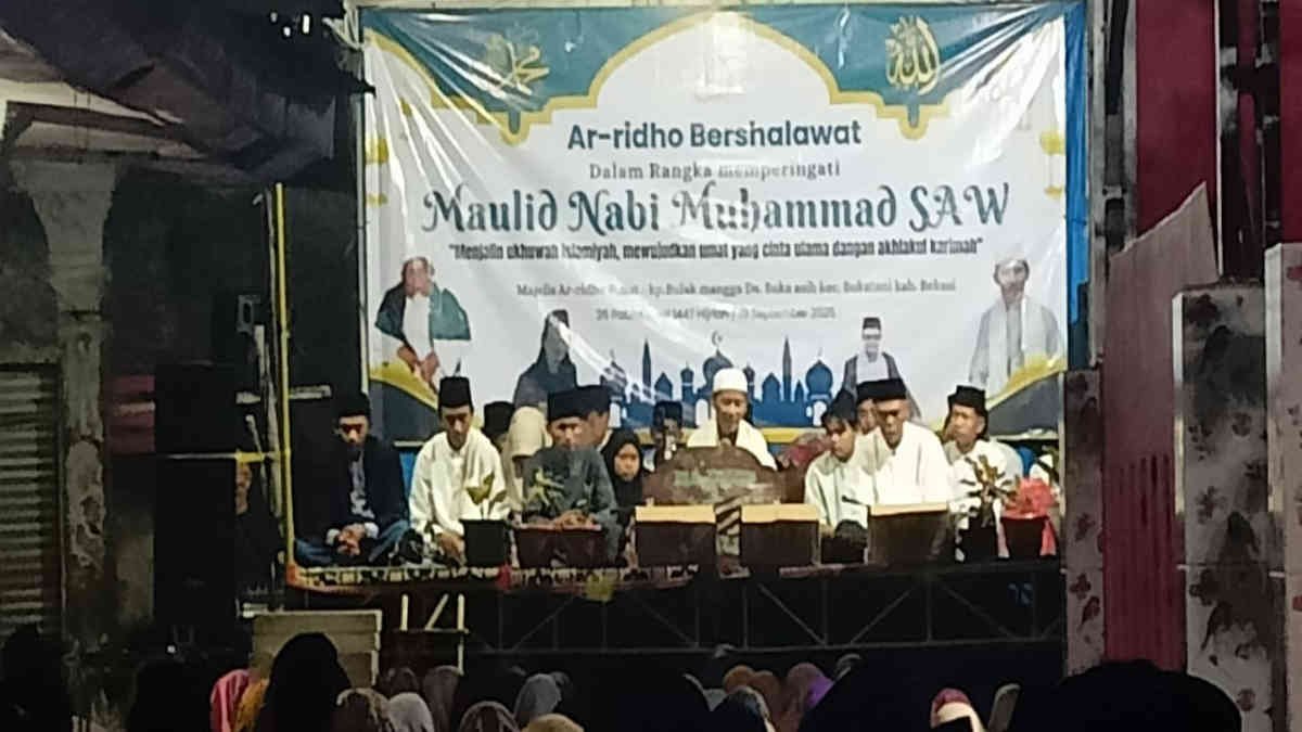 Maulid Nabi, Jamaah Ar Ridho Sukatani Bekasi, Diajak Siapkan Bekal Iman