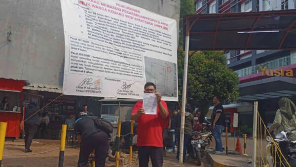 Pedagang Kaki Lima di Lahan KVA Bekasi, Dilaporkan ke Polisi