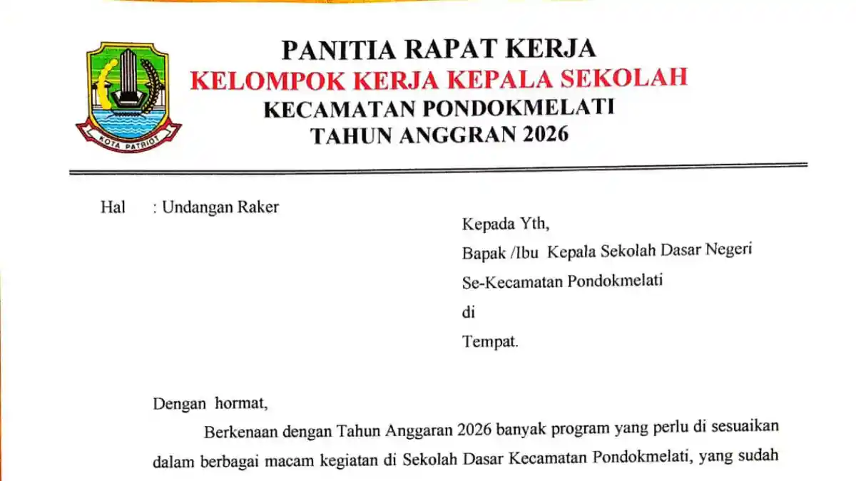 Kepala sekolah negeri kota Bekasi