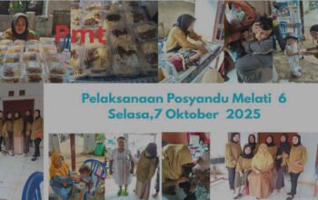 RW 05 Sumur Batu Gelar Penimbangan dan PMT di Posyandu, Wujud Nyata Peduli Generasi Sehat