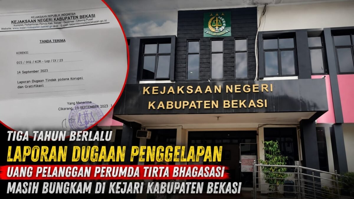 Dana Pelanggan Diduga Digelapkan, Kejaksaan Didesak Periksa Perumda Tirta Bhagasasi